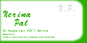 nerina pal business card